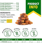 Beloved Pets Dog Treats Sweet Potato Wrapped with Chicken 10.6 oz & Pet Natural Chew - Grain Free Dried Snacks in Bulk - Best Twists for Training Small & Large Dogs - Made for USA