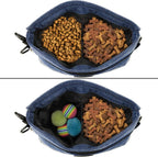 Viklluyr Dog Treat Pouch Bag with Magnetic Closure, Dog Food Carrier with Removable Inner Pocket, Perfect Dog Training Bag for Agility Training - Including Carabiner