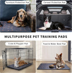 Sunheir Washable Pee Pads for Dogs 72"x72", Extra Large Reusable Puppy Pads Pet Training Pads for Dog Playpen, Waterproof Pee Pads for Puppy Playpen, Whelping Pad, Dog Playpen Indoor - Light Grey