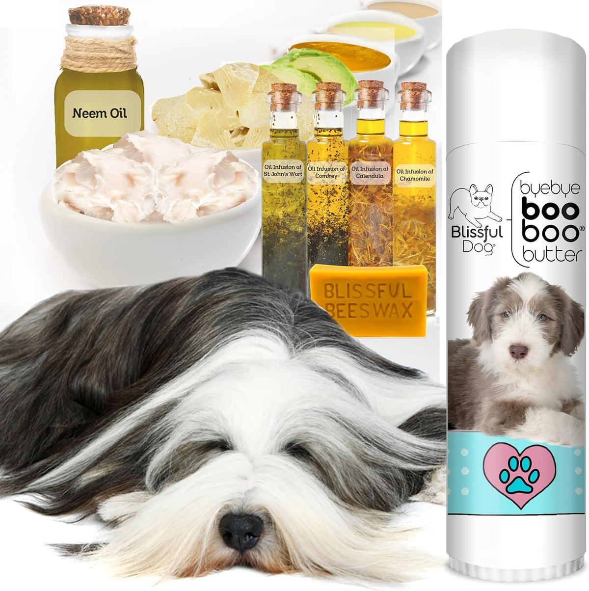 The Blissful Dog Bearded Collie Boo Boo Butter, 0.50 Ounce