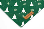Realeaf Christmas Dog Bandanas 2 Pack, Christmas Tree and Santa Claus Dog Scarf for Boy and Girl, Premium Durable Fabric, Holiday Bandana for Small Medium Large and Extra Large Dogs (X-Large)