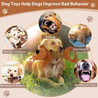 Squeak Plush Dog Toys Interactive Tug of War Puppy Toys with Crinkle Paper, Large Dog Chew Toy Pull Pet Toy for Small, Medium and Large Dogs