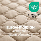 gogobunny 100% Double-Sided Waterproof Dog Bed Cover Pet Blanket Sofa Couch Furniture Protector for Puppy Large Dog Cat, Reversible (82x120 Inch (Pack of 1), Dark Beige/Light Beige)