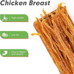 MON2SUN Dog Treats, Chicken Jerky Strips for Small Dogs, High Protein & Grain Free Snacks, Easy to Digest Training Treats (Chicken, 17.64 Ounce -Pack of 1)