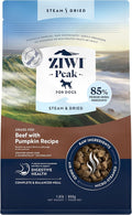 ZIWI Peak Steam & Dried Dog Food - Grass-fed Beef w/Pumpkin - High Protein, Low Carb, All Breeds & Lifestages, for Digestive Health (28.8oz)