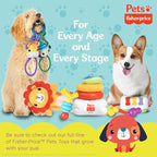 Fisher-Price for Pets School Bus Rope Toy for Dogs, Dog Tug Toy with Rope, Plush Dog Toy with Squeaker Inside, Developmental Dog Toys