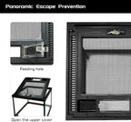 Mini Reptile Glass Terrarium Tank 8 * 8 * 6" Full View, Amphibians Box Habitat Enclosure Cage for Frog,Spiders,Dubia Cockroach,Praying Mantis,Cricket,Tarantula,Hermit Crab