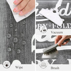 Pauwer Laundry Room Rug Runner 20"x60" Waterproof Rubber Laundry Mat Non Slip Kitchen Mats for Floor Washable Floor Mat Runner Rug for Farmhouse Mudroom Washroom Bathroom Decor