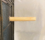Polly's Pastels Nail Trimming & Beak Conditioning Safety Perch for Cockatiels, Cockatoos, Macaws, Parakeets, Budgies, Parrots and All Other Birds (Coral, Small-1" Dia. x 6" Long)