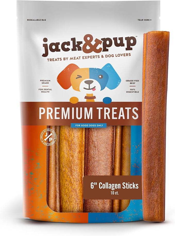 Jack&Pup 6" Collagen Stick 10pk