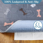 Washable Pee Pads for Dogs 72"x72", Reusable Puppy Pads Extra Large Upgrade Non-Slip Dog Pee Pads Super Absorbency Training Pads Quick Dry Whelping Pads for Dog Playpen, Protects Floor Sofa Bed