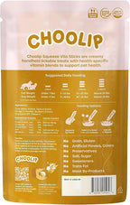 Choolip Squeeze Vita Stick Lickable Cat Treats & Dog Puree – 7-Count Kidney Support Tubes, Creamy Grain-Free Hydrating Puree, High-Protein Multivitamin Treats for Urinary & Kidney Health