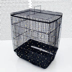 Large Bird Cage Net Cover, Bird Cage Seed Catcher, Universal Adjustable Bird Cage Skirt Cover Birdcage Nylon Seed Mesh Net Cover for Round Square Cages
