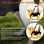 Full Body Dog Lift Harness, Support Senior & Disabled Dogs Walking | Help Up & Down Stairs Grooming, Dog Sling Backpack, Front Hind Leg Joint Injuries, Reflective, Soft Padded Handle | Black, XL