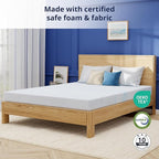 EGOHOME 8 Inch Cal King Mattress, Gel Memory Foam with Charcoal, Fiberglass Free, CertiPUR-US Certified, Temperature-Regulating, Machine Washable Cover, 84" x 72" x 8", Medium