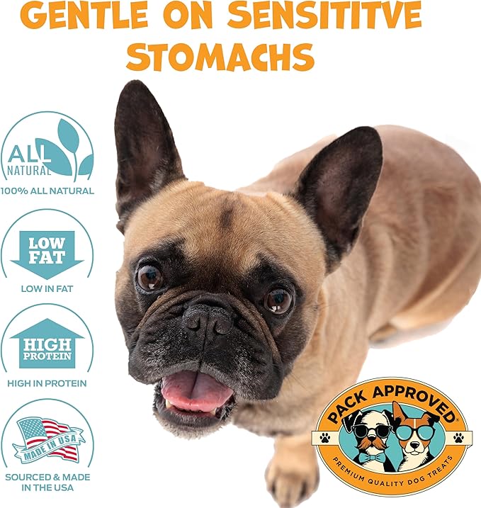 Chicken Sticks for Dogs - Dehydrated Chicken Jerky Treats. Single Ingredient Made and Sourced in America - High Protein, Low Fat - Crunchy Treat Sticks - 6.2oz