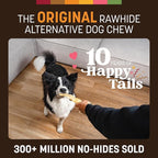 Earth Animal No Hide Strips - Natural Rawhide Free Dog Chew Strips, Chicken - 4 Count