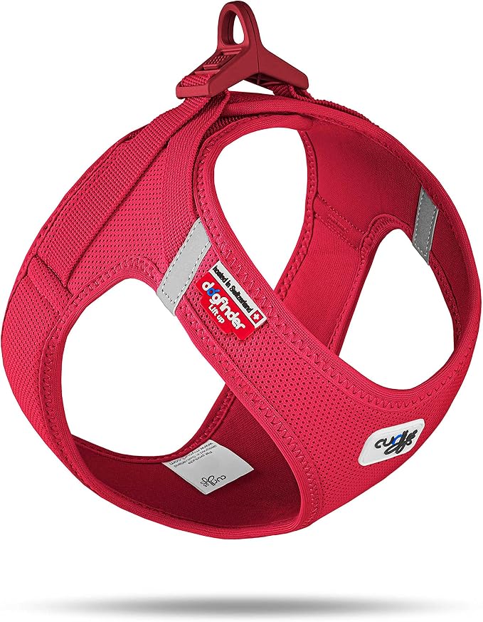 Vest Harness curli Clasp Air-Mesh Red XL