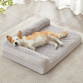 BFPETHOME Orthopedic Dog Beds for Large Dogs-Waterproof Sofa Dog Bed with Removable Washable Cover, Large Pet Bed with Waterproof Lining and Nonskid Bottom, Pet Bed for Dogs