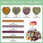 VESPRO Rabbit Toys for Bunnies Rabbit Chew Toys for Teeth Bunny for Rabbits Guinea Pig Chew Treats Toys,Timothy Hay Sticks for Chinchillas Hamsters Bunny Guinea Pig Rats and Animals Teeth Care