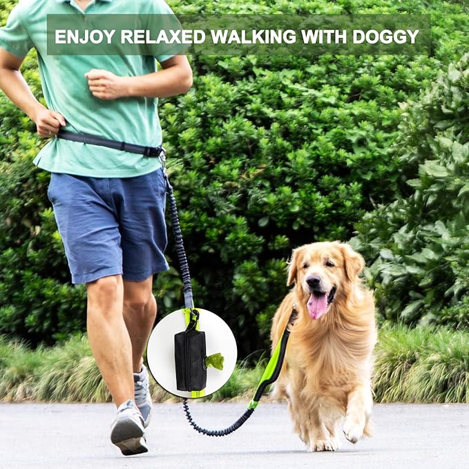 Pet Dog Waste Bag Dispenser Fits Any Leash Poop Bag Holder with 1 Free Roll of Bags