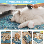 Lahome Reusable Washable Puppy Pads - 2 Pack Super Absorbent & Waterproof Dog Training Mats for Potty, Crate and Floor - Leakproof Pee Pads with Non-Slip Backing (Blue, 36"x48")