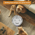 Tomxcute Cat Water Fountain Stainless Steel - 108oz/3.2L Cat Fountain for Drinking,Cat Drinking Fountain with Water Level Window,Smart Pump, Filters for Cats, Dogs, Multiple Pets