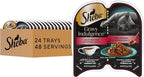 Sheba Gravy Indulgence Adult Wet Cat Food Beef Entree in Extra Gravy, 2.6 oz. Twin-Pack Trays (24 Count, 48 Servings)