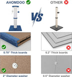 Cat Scratching Post 34 Inches Heavy Duty and Thicker Cat Scratching Post Sisal Rope with Hanging Ball and Mice Scratching Post for Indoor Cats and Adult(Navy Blue)