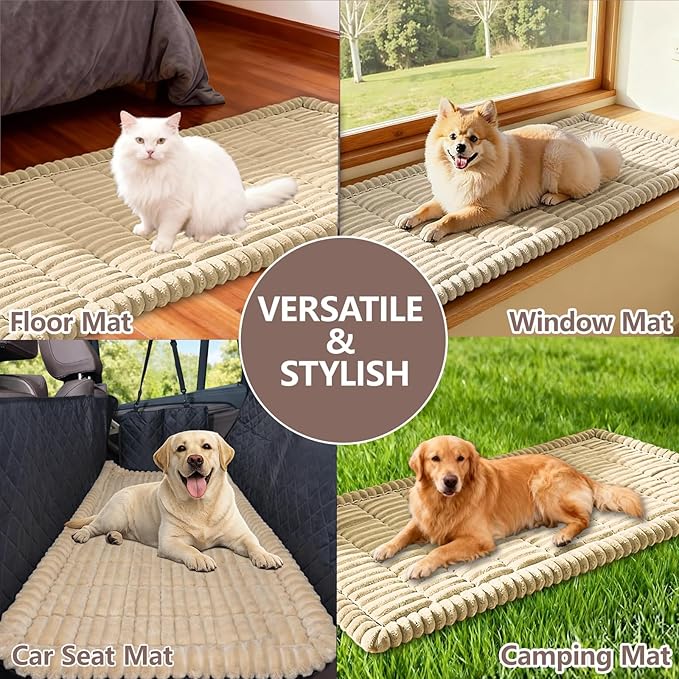 Waterproof Couch Cover for Dogs Washable,Nonslip Fuzzy Durable Pet Friendly | Soft Slipcovers for 3 Cushion Sofa Cover,Plush Thick Protector Fits Mat Bed Leather & Fabric Couches (Grey 27.6"x70.9")