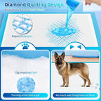Upgrade Leak-Proof Pet Training and Puppy Pads, Jumbo Pee Pads for Dogs with Thicken Polymer Heavy Absorbency, Quick Dry Disposable Pee Pads for Cats Dogs