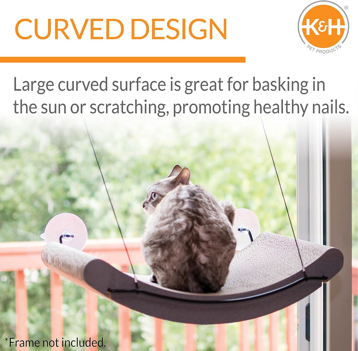 K&H Pet Products EZ Mount Window Cat Scratcher Kitty Sill Cradle REFILL ONLY (frame not included) Cardboard 11 X 20 X 2 Inches