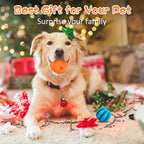 HIPPIH Dog Puzzle Toy 2 Pack, Interactive Dog Toys for Treat Dispensing, Durable Puppy Toys for Teething, Dog Treat Ball for Teeth/Slow Feeder/IQ Training/Playing, Blue-2.75‘’, Orange-3.14‘’