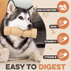 Premium Beef Cheek Rolls for Dogs 10-12" - (5-Pack) Long Lasting, Safe & Natural Rawhide Alternative Chews, Ideal for Large Dogs & Aggressive Chewers, Supports Dental Health & Digestion