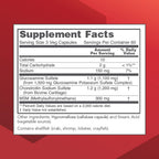 Protocol Glucosamine & Chondroitin with MSM - Joint Support* - Chondroitin MSM Supplement - Non-GMO & Dairy Free - 180 Veg Caps
