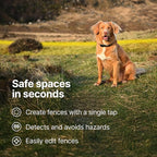 Halo Collar 5, New Wireless Dog Fence & GPS Dog Collar, Subscription Required, Waterproof, Blaze, One Size