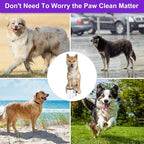 Rechargeable Automatic Dog Paw Cleaner, 2 in 1 Portable Dog Paw Washer Cup | Pet Paw Cleaner with Soft Silicone Brush, 7.4V High Power, Dog Foot Washer Suitable for Big Dog/Cat Grooming, Black
