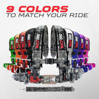 1pc Orange 5 Point Harness for Bucket Seat, Latch Release, 9 Color Options, Racing Harness 5 point, Race Car, UTV, RZR [6009A3]