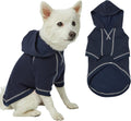 Blueberry Pet Essentials Dog Hoodie – 18 inch, Cotton‑Blend Sweatshirt with Hood, Midnight Blue, Machine‑Washable Small‑Dog Jersey