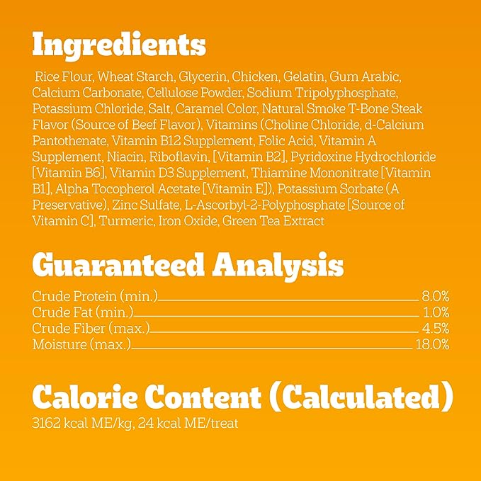 Pedigree Dentastix Small and Toy Breed Dog Treats, Beef Flavor, (7) 24ct Bags (168 Treats Total)
