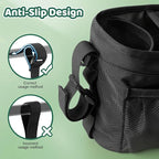Guiseapue Universal Stroller Organizer with Cup Holder: Stroller Caddy Accessories with Detachable Phone Bag Fit for Uppababy, Non-Slip Straps, Walker Accessories, First Mothers Day Gifts for New Mom