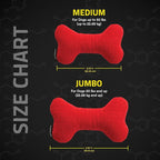 Playology Dog Toys | Plush Squeaky Bone Chew Toy for Dogs | Jumbo Beef Scented Toy - Easy to Clean and Made from Non Toxic Materials