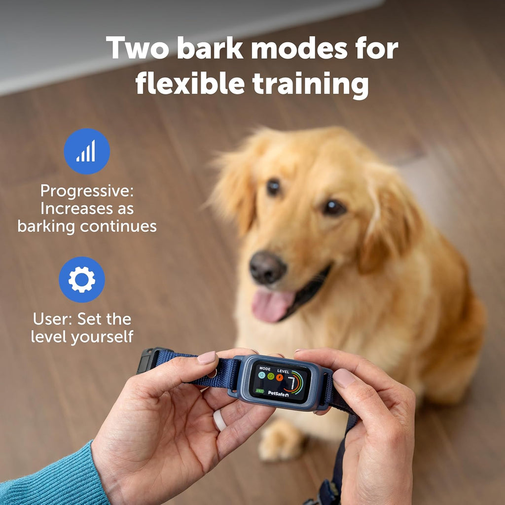 Waterproof Anti-Bark Training Collar. Gentle, consistent training support.
