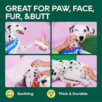 HONEY CARE Disposable Pet Wipes for Dogs & Cats – Cleansing & Soothing, Fragrance-Free, 100 Wipes for Paws, Butt & Body Cleaning