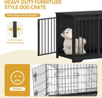 31.9" Dog Crate Furniture with Barn Door. Everyday. A calm, considered pick for modern pet homes.