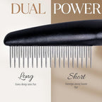 Poodle Comb with Rotating Teeth - 5-in-1 Dog Dematting Tool - Used for Small Size Breeds and Puppies - Cat Comb for Shedding and Deshedding