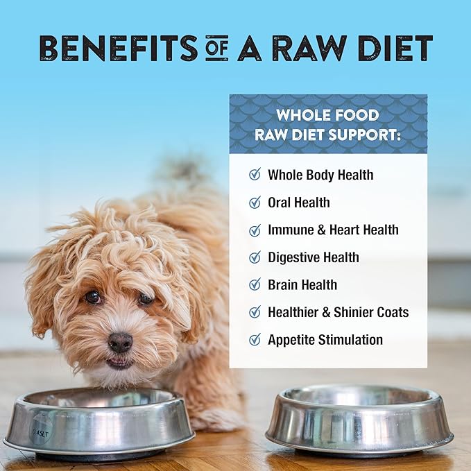 Northwest Naturals Freeze-Dried Whitefish & Salmon Dog Food - Bite-Sized Nuggets - Grain-Free, High-Protein, Raw Diet, Human-Grade Ingredients, All Natural, Omega-3 for Skin & Coat, Made in USA, 25 Oz