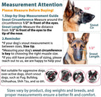 LUCKYPAW Dog Muzzle, Mesh Muzzle for Large Medium Small Dogs, Soft Mouth Guard for Biting Chewing, Breathable Mouth Guard with Adjustable Strap for Training(Brown, M(Snout:8.75"-9.5"))