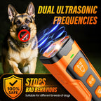 Dog Bark Deterrent Device, 3X Ultrasonic Anti Barking, 6 Training Modes 23 FT Range Barks No More Indoors Outdoors Behavior Correct Safe & Humane Rechargeable Compact Bark Control for Dogs