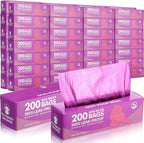 Sherr 20 Boxed Rolls 4000 Counts Dog Poop Bags Bulk Leak Proof Dog Waste Bags Universal Pet Doggy Waste Poop Box for Puppy Pets Outdoor Walking and Travel, 20 Rolls of 200 (Purple)